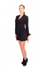 Goat Suede Jajket And Skirt